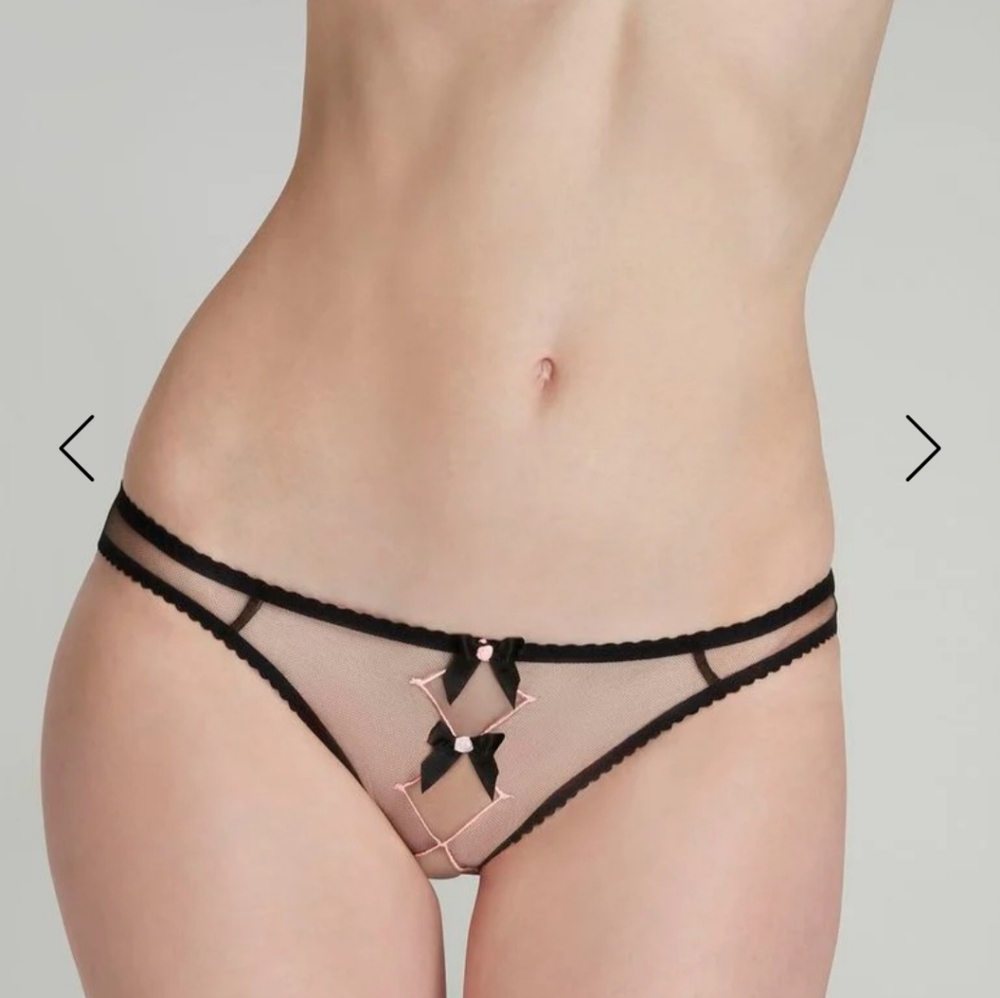AGENT PROVOCATEUR Lorna Set Black/Pink - Bra 36C, Ouvert 3 - Picture 3 of 7